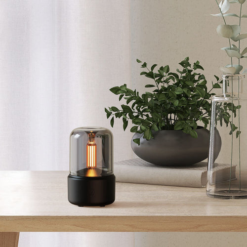 BOS+ DQ702 Candlelight Aromatherapy Machine (Black)