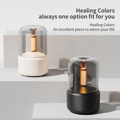 BOS+ DQ702 Candlelight Aromatherapy Machine (White)