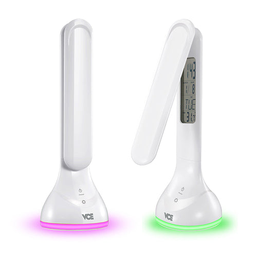 VCE VE-LT11 LED Table Lamp with RGB Light & Calendar