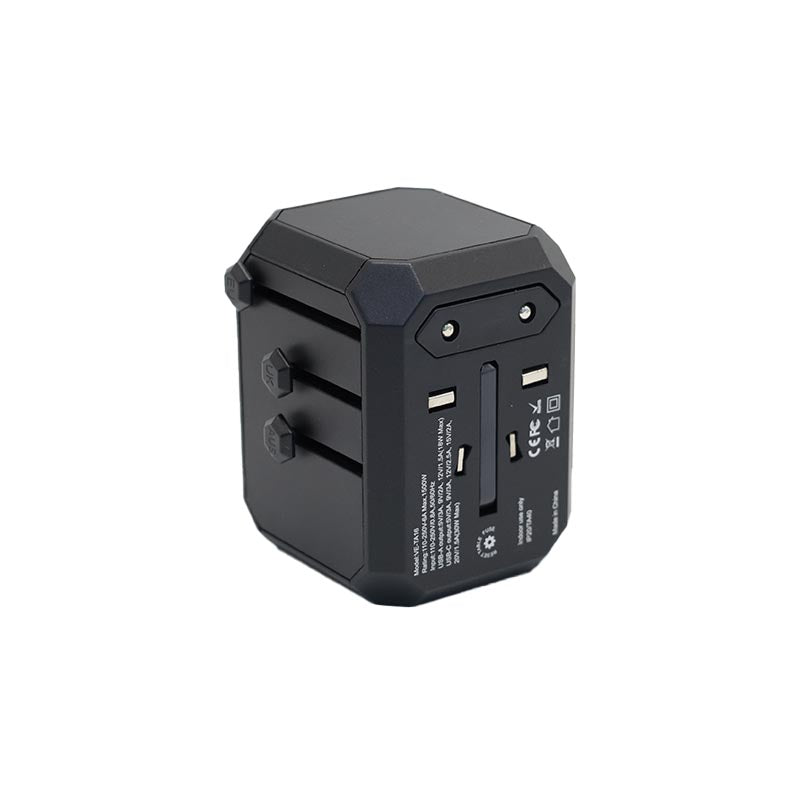 VCE VE-TA16-BK PD30W 1A1C Universal Travel Adaptor Black