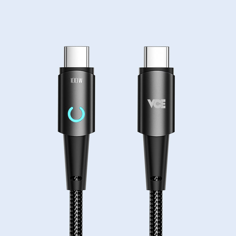 VCE VE-TC09-BK PD100W USB-C to USB-C Cable Black