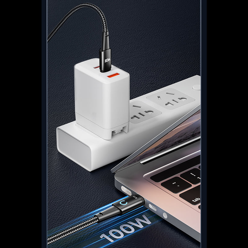 VCE VE-TC09-BK PD100W USB-C to USB-C Cable Black