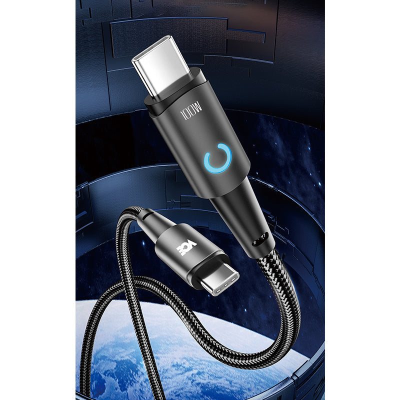 VCE VE-TC09-BK PD100W USB-C to USB-C Cable Black