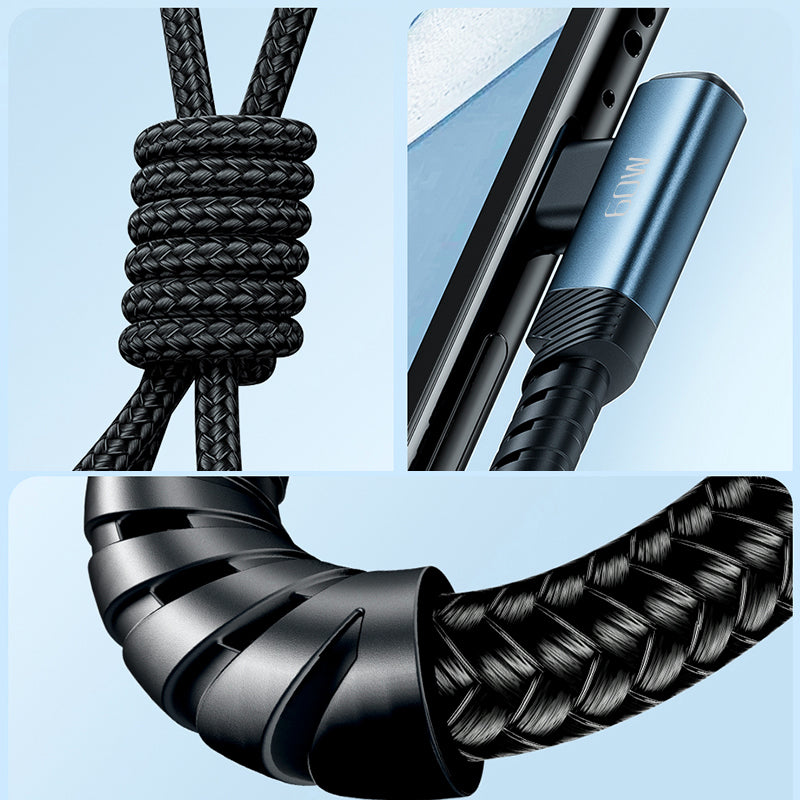 VCE VE-TC10-BL 90° PD60W 1M USB-C to USB-C Cable Blue