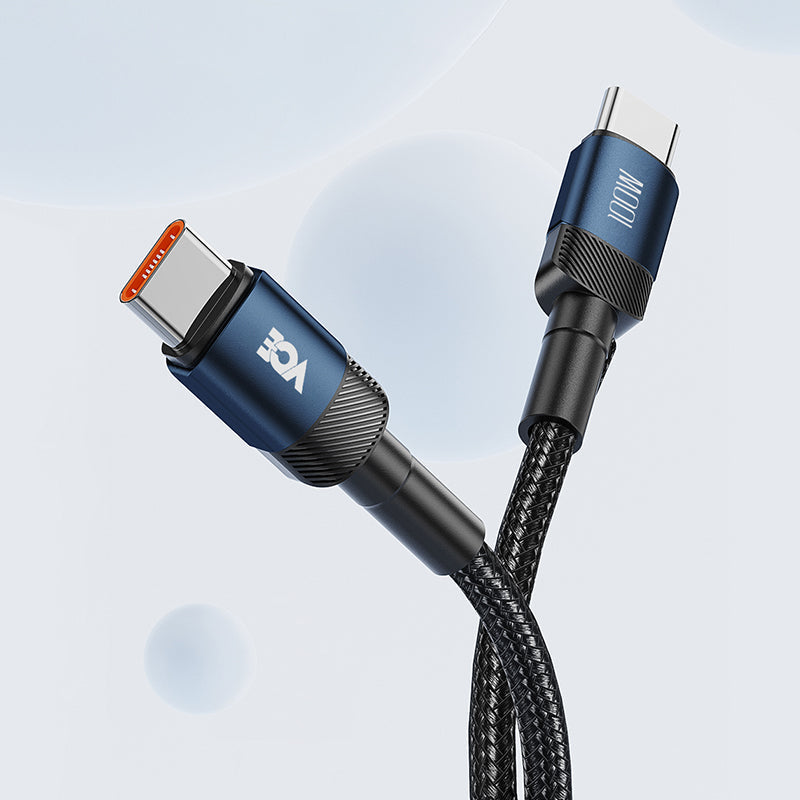 VCE VE-TC11-BU PD100W 1M USB-C to USB-C Cable Blue