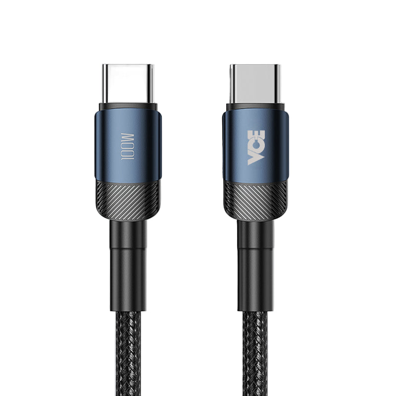 VCE VE-TC11-BU PD100W 1M USB-C to USB-C Cable Blue