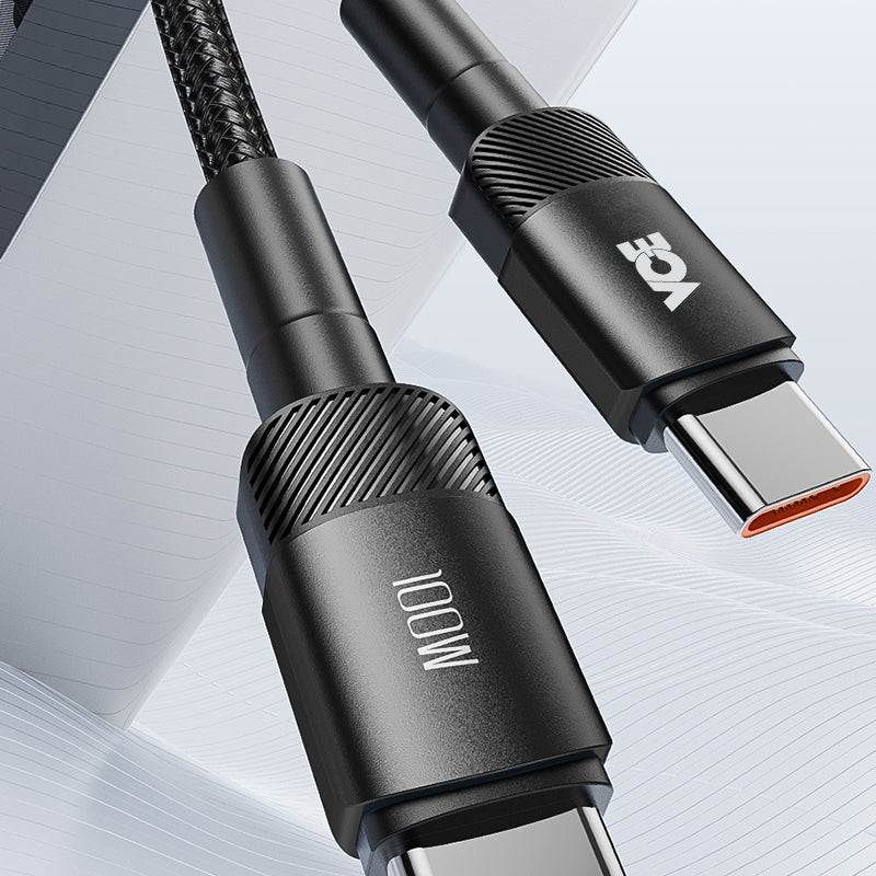 VCE VE-TC11-BK PD100W 1M USB-C to USB-C Cable Black