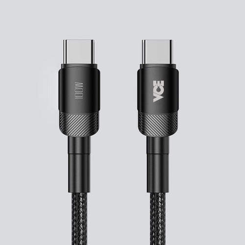 VCE VE-TC11-BK PD100W 1M USB-C to USB-C Cable Black