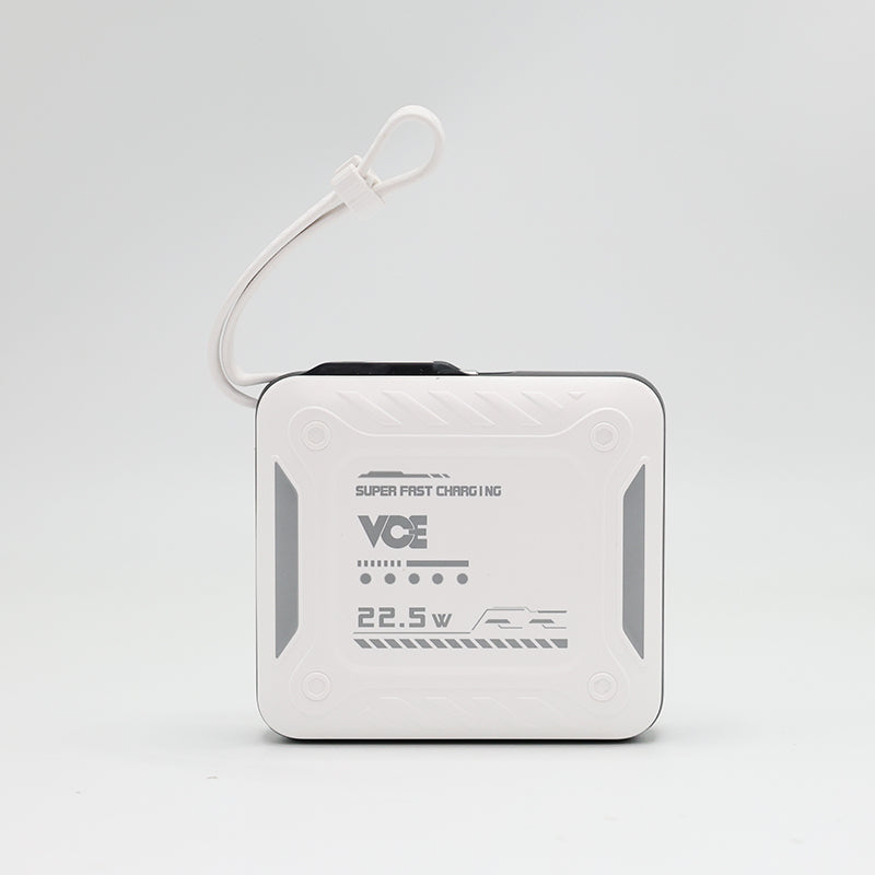 VCE VE-PD21 PD22.5W 10000mAh Power Bank (White)