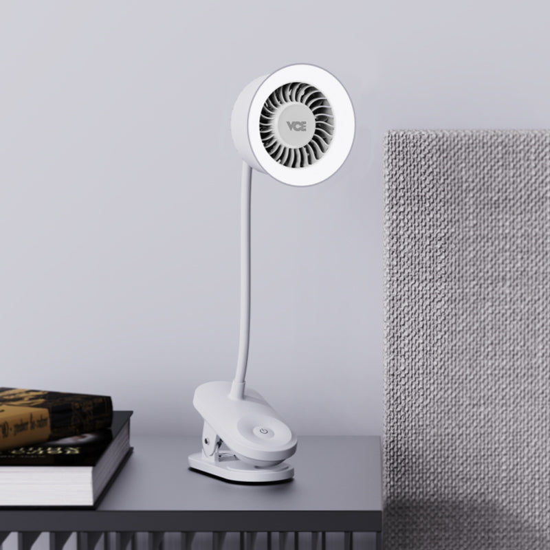 VCE VE-LAC78-WH Clip Fan with Light White