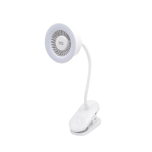 VCE VE-LAC78-WH Clip Fan with Light White