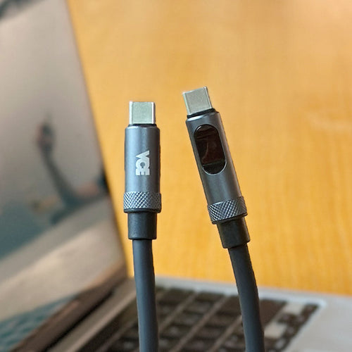 VCE VE-TC17 PD240W Digital Display USB-C to USB-C Cable 1.2M