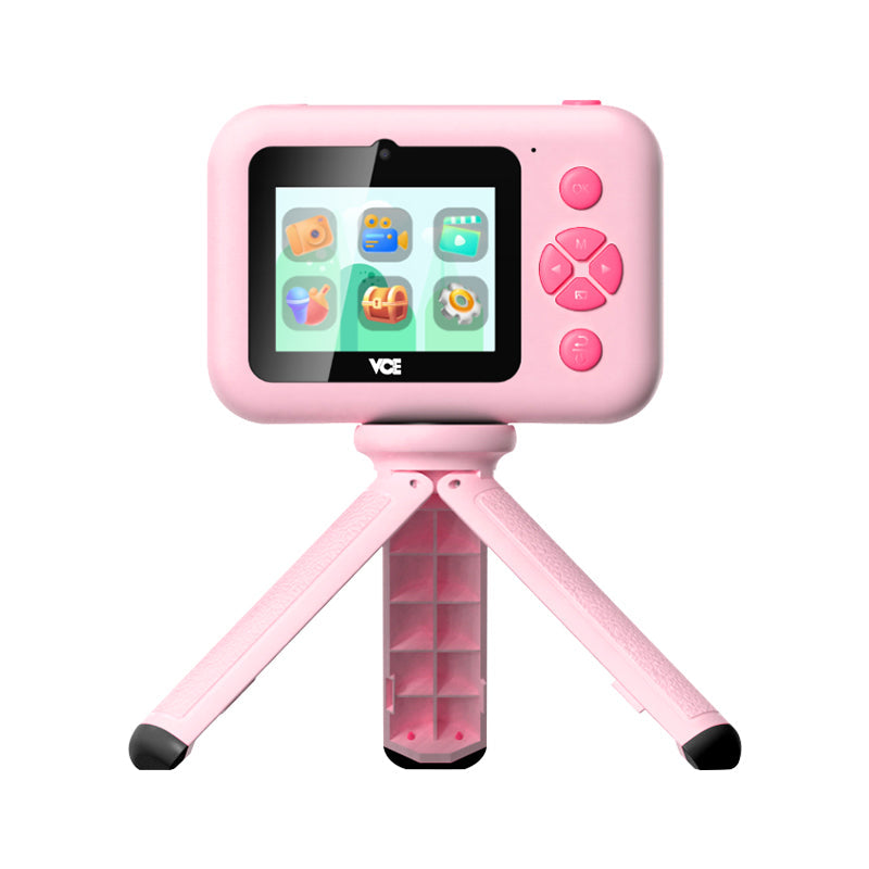VCE VE-CA03 Kids Print Camera with Tripod (Pink)