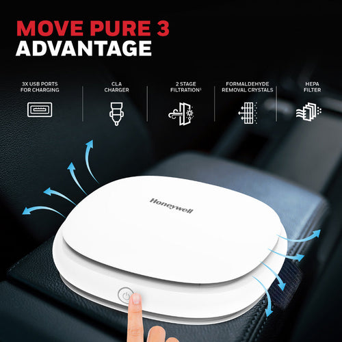 Honeywell HC000024 Move Pure3 Car Air Purifier