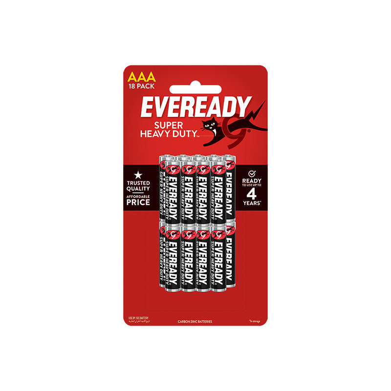 Eveready 1212 BP18 AAA Heavy Duty Carbon Zinc Battery