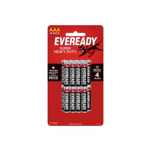 Eveready 1212 BP18 AAA Heavy Duty Carbon Zinc Battery
