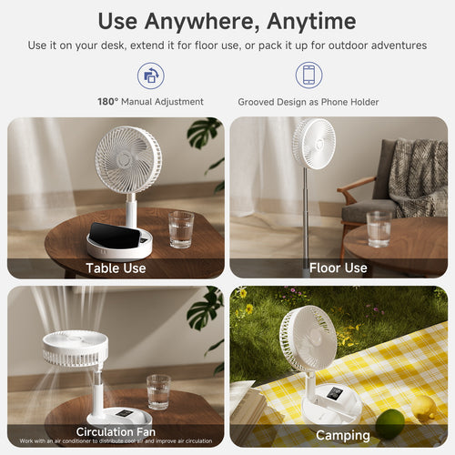 Simplus DFSH017WH00 Desktop and Floor Dual-Purpose Fan