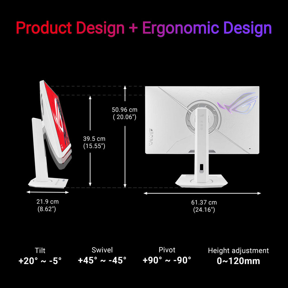 Asus ROG Strix XG27UCG-W - 27 UHD Fast IPS 160/320Hz Dual Mode Gaming Monitor