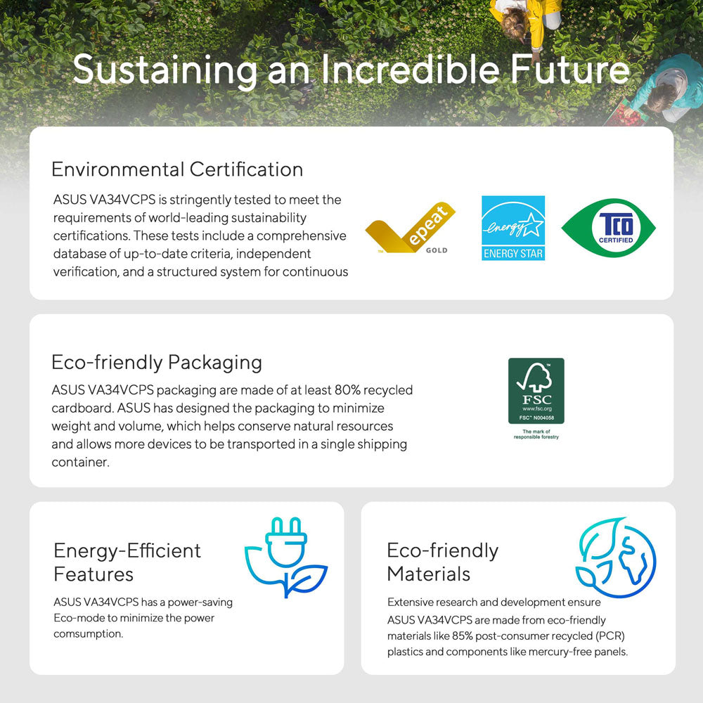 Asus VA34VCPSR - 34 WQHD VA 100Hz Business Monitor