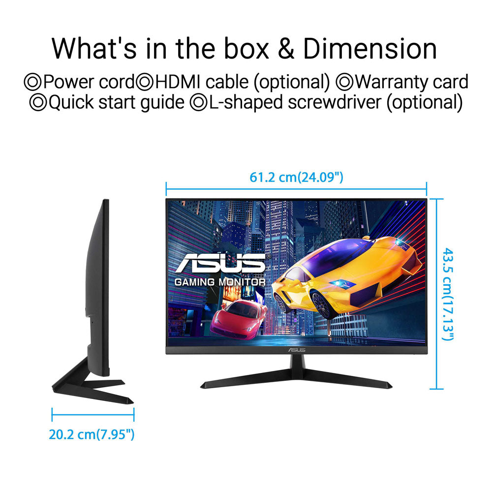 Asus VY279HGR Eye Care - 27 FHD IPS 120Hz Gaming Monitor