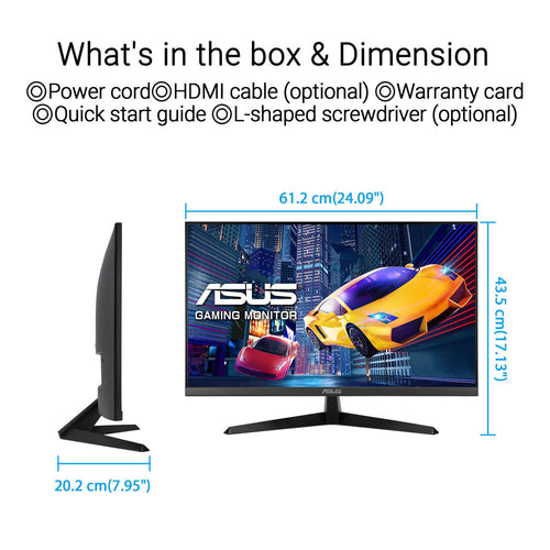 Asus VY279HGR Eye Care - 27 FHD IPS 120Hz Gaming Monitor