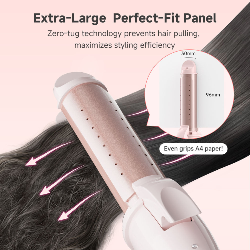 Simplus JFBA012PK00-S Curling 2-in-1 Straightening Pink