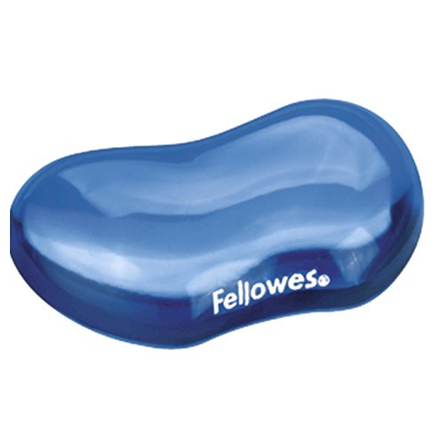 Fellowes Crystal Gel Flex Wrist Rest (Blue) (F91177)
