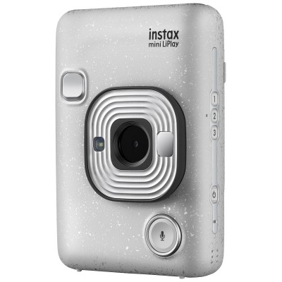 Fuji Instax Mini LiPlay Instant Camera (Stone White)