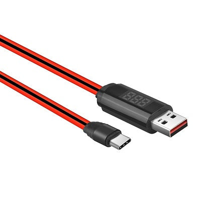 Hoco U29 LED USB A to Type-C USB2.0 2.1A Cable 1M Red