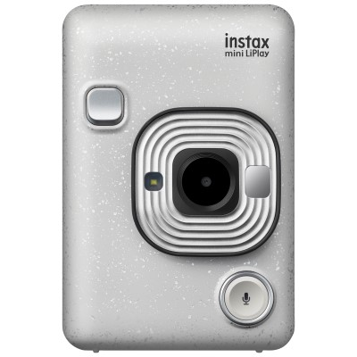 Fuji Instax Mini LiPlay Instant Camera (Stone White)
