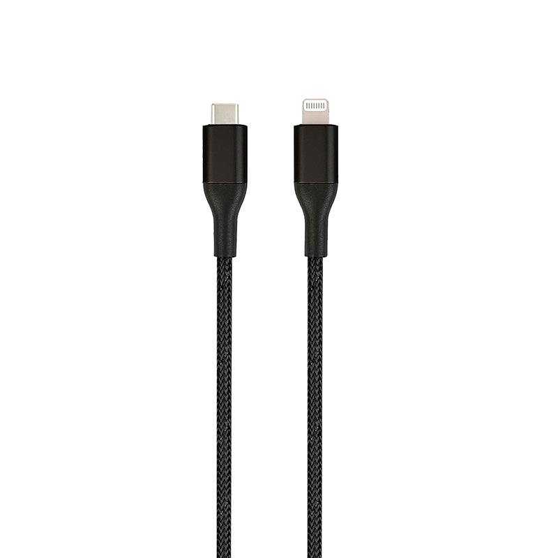 Kaizen KZ-2MLTCB 2M Lightning to USB-C Cable (Black)