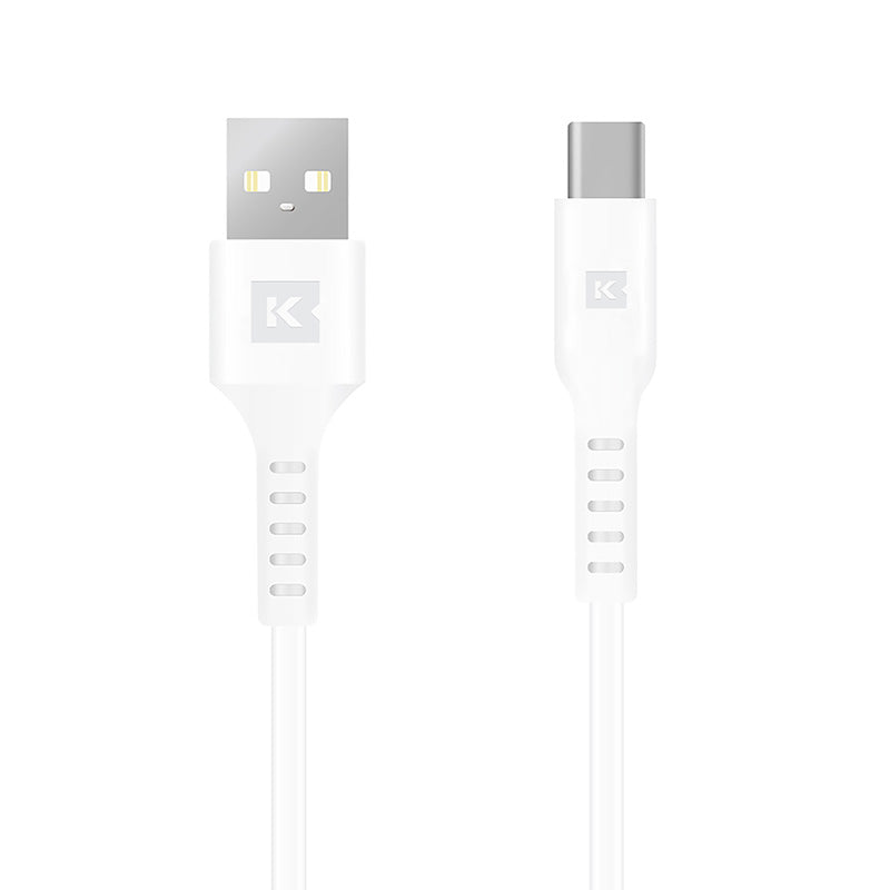 Kaizen KZ-3MCTAW 3M USB-C to USB-A Cable (White)