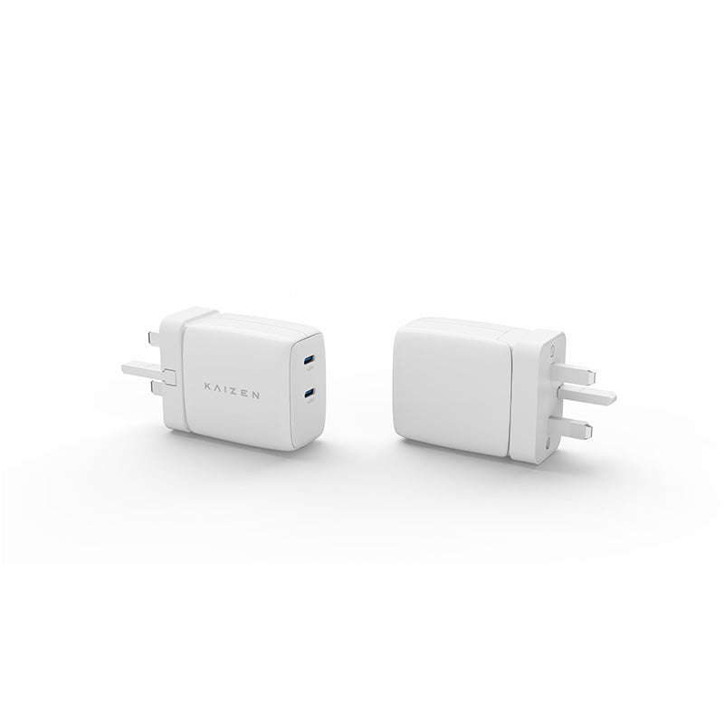 Kaizen KZ-GWC45WCCW 45W USB-C GaN Wall Charger (White)