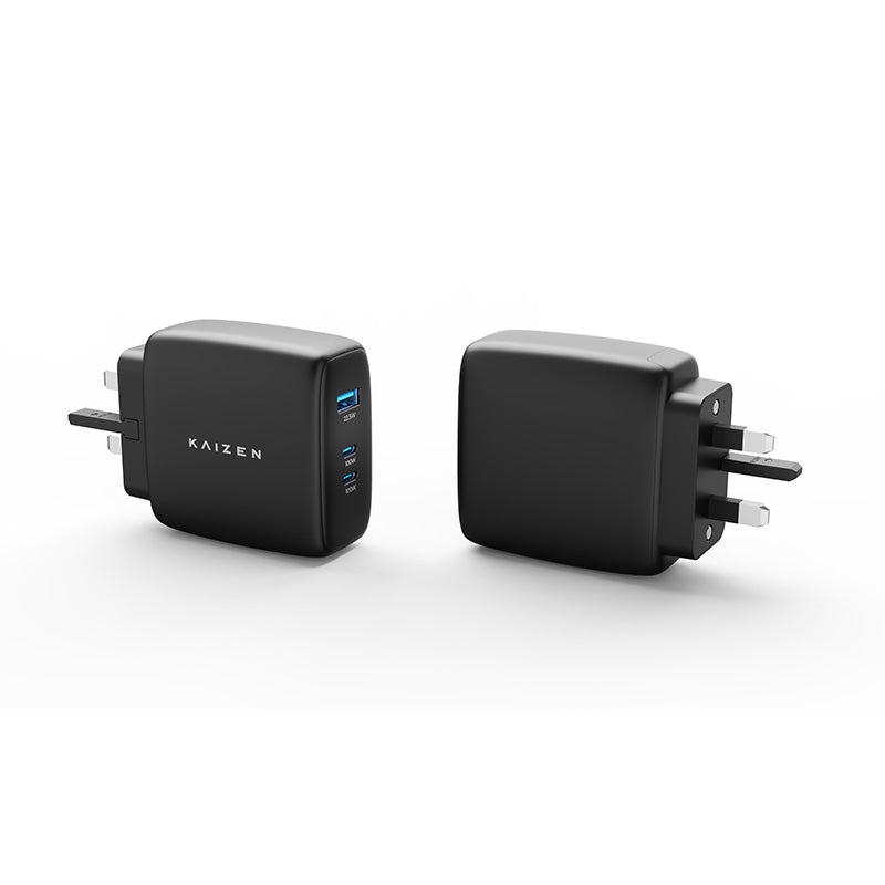 Kaizen KZ-GWC100WCCB GaN Wall Charger 100w C+C+A (Black)