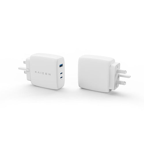 Kaizen KZ-GWC100WCCW GaN Wall Charger 100w C+C+A (White)