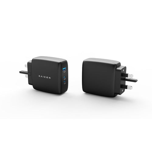 Kaizen KZ-GWC120WCCAB GaN Wall Charger 120w C+C+A (Black)