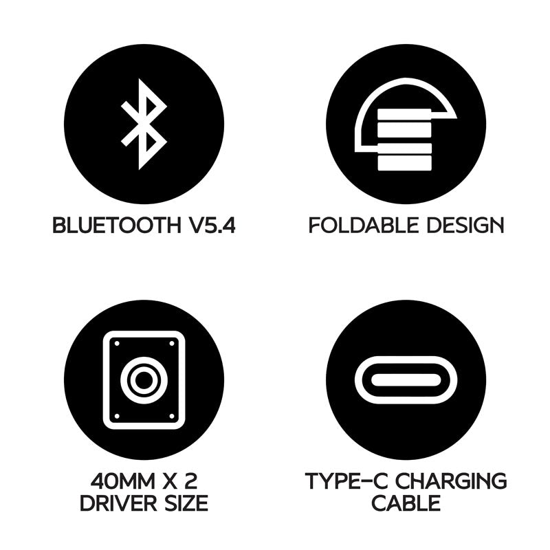 Vinnfier Elite 6 BT Headphones Dark Blue