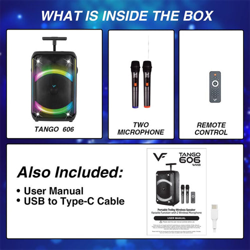 Vinnfier Tango 606 WMB Karaoke Speaker