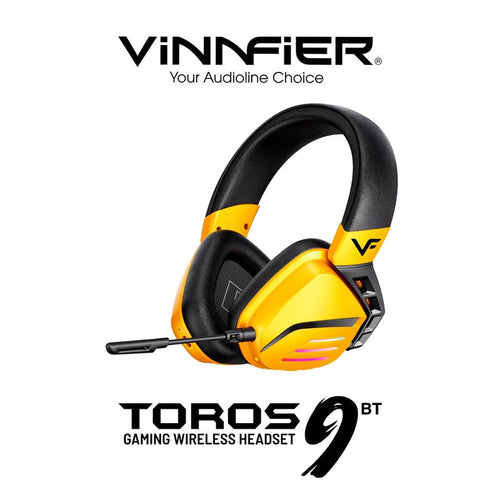 Vinnfier Toros 9 BT Gaming Headset Yellow