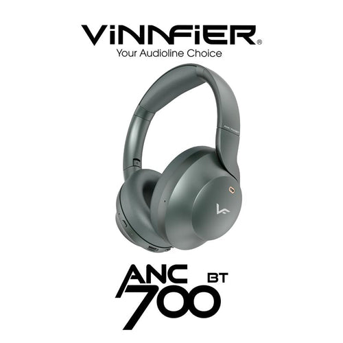 Vinnfier ANC 700BT Headphones Muted Green