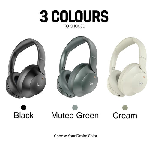 Vinnfier ANC 700BT Headphones Cream