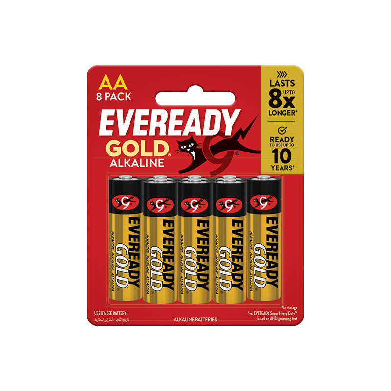 Eveready Gold A91 BP8 AA Alkaline Battery