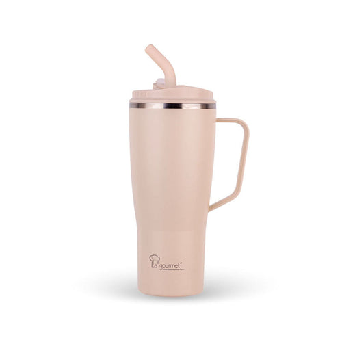 La Gourmet LGSE419071 S.Wide 950ml Tumbler with Handle (Milk Tea)