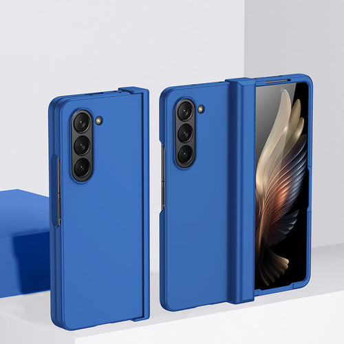 Komass Galaxy Z Fold5 3 In 1 Shell Shockproof Case (Blue)