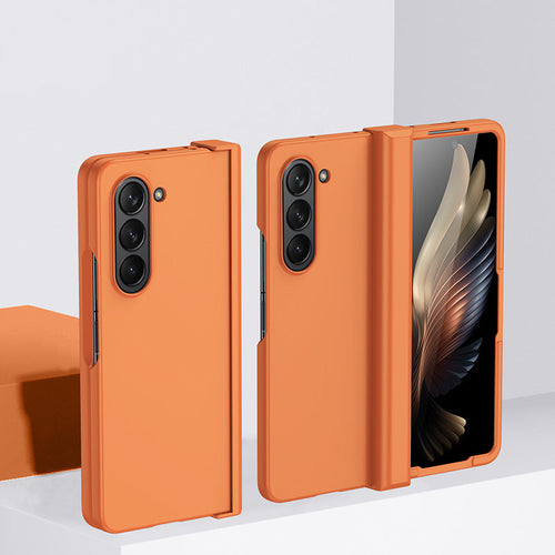 Komass Galaxy Z Fold5 3 In 1 Shell Shockproof Case (Orange)