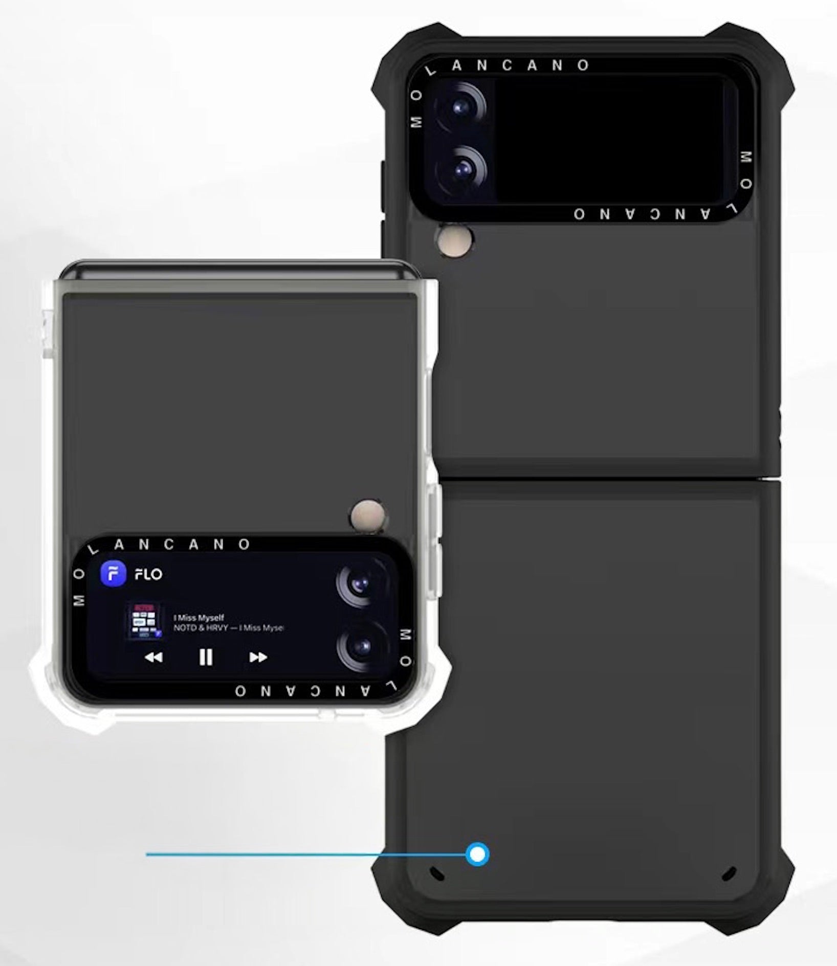 Komass Galaxy Z Flip5 Tough Case (Black)