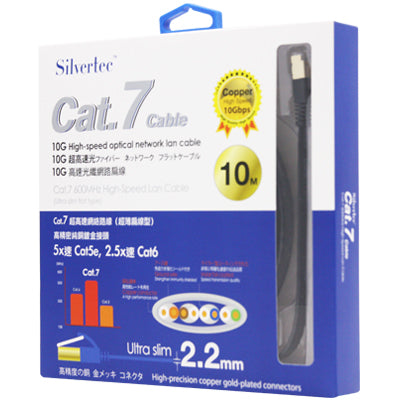Silvertec Cat7 Lan Cable (10m)