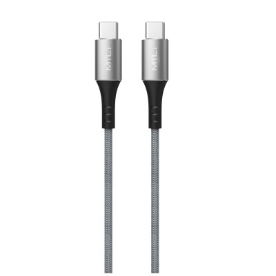 MiLi HX-L07 Braided USB-C to USB-C Charging Cable (White)