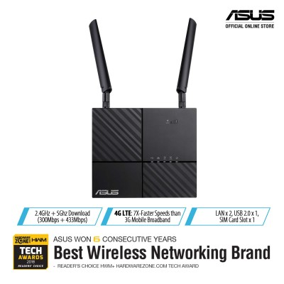 Asus 4G-AC53U- AC750 Dual-Band LTE Wi-Fi Modem Router with Parental Controls and Guest Network