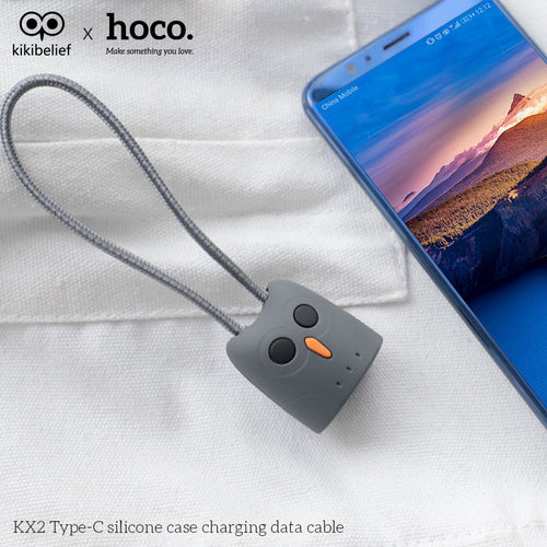Hoco Kikibelife KX2 USBA to Type-C USB2.0 2.1A Cable1M (Grey)